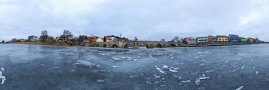 Zamrzlá řeka Otava