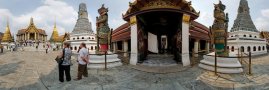 Pohled na Wat Phra Kaeo