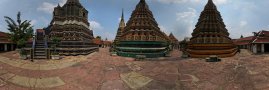 4 největší Chedi chrámu Wat Pho