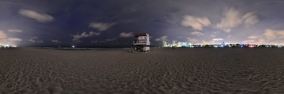 Miami Beach v noci
